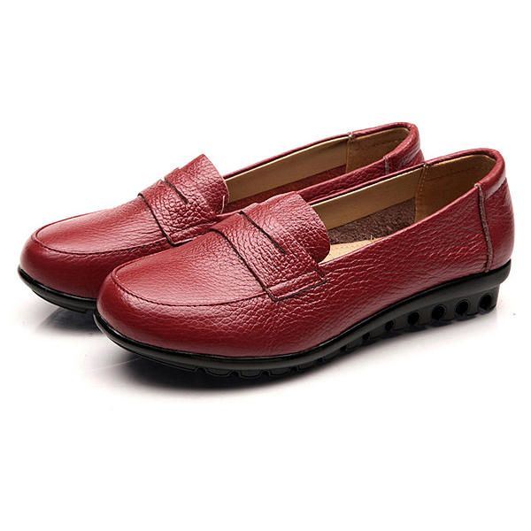 Uudet Naisten Pehmeät Rento Mukavat Tasaiset Loaferit Slip-on Muoti Pyöreät Toe Flats Kengät