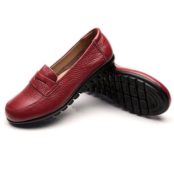 Uudet Naisten Pehmeät Rento Mukavat Tasaiset Loaferit Slip-on Muoti Pyöreät Toe Flats Kengät