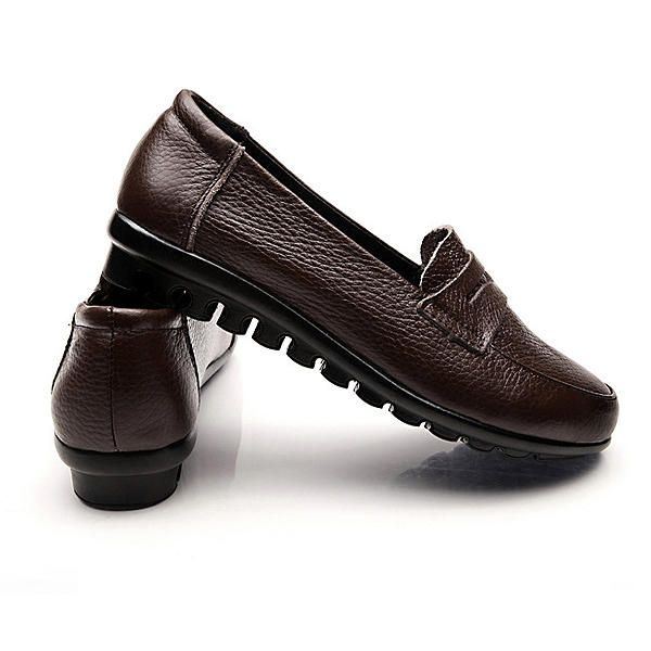 Uudet Naisten Pehmeät Rento Mukavat Tasaiset Loaferit Slip-on Muoti Pyöreät Toe Flats Kengät