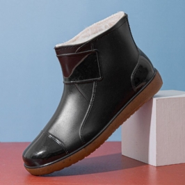 Miesten Lämmin Pehmo Vuori Pehmeä Pohja Luistamaton Slip-on Sadesaappaat