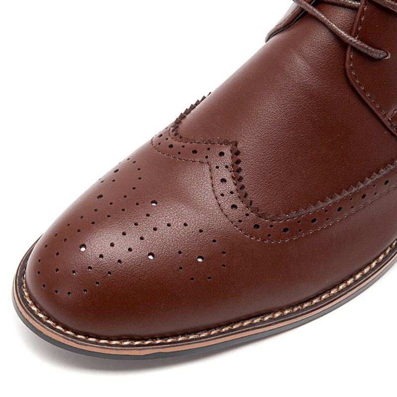Miesten Mikrokuituliina Pehmeä Pohja Ontto Hengittävä Kulutusta Kestävä Retro Casual Martin-saappaat