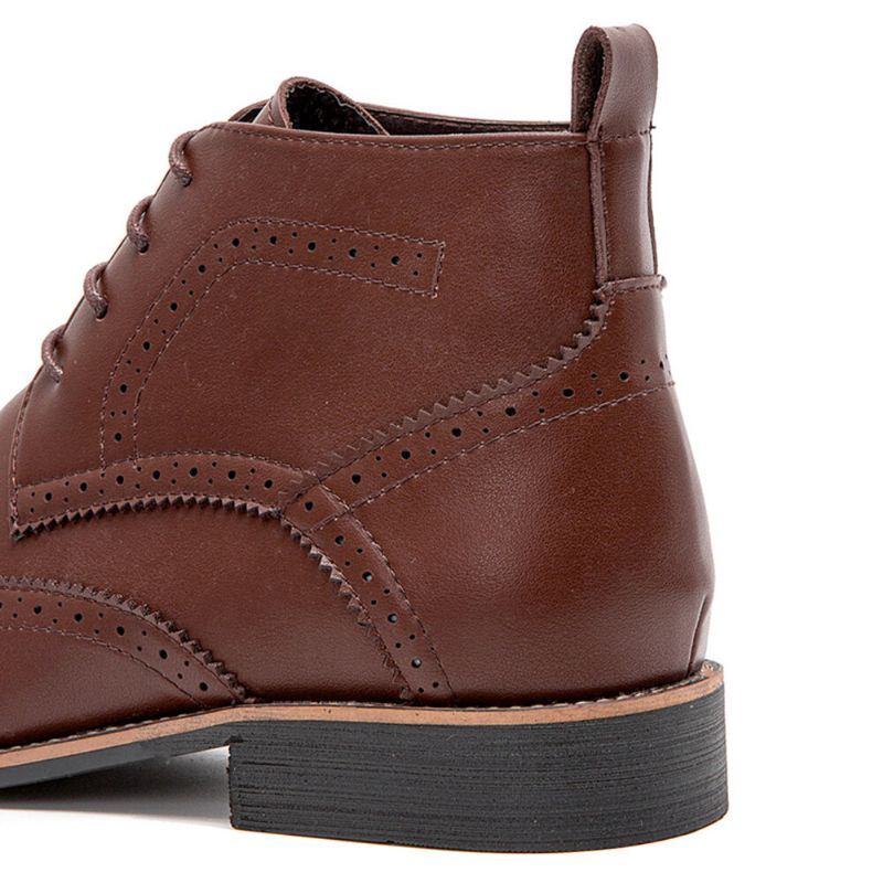 Miesten Mikrokuituliina Pehmeä Pohja Ontto Hengittävä Kulutusta Kestävä Retro Casual Martin-saappaat