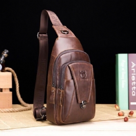 Aito Nahkalaukku Vintage Sling Bag Rintalaukku Miehille