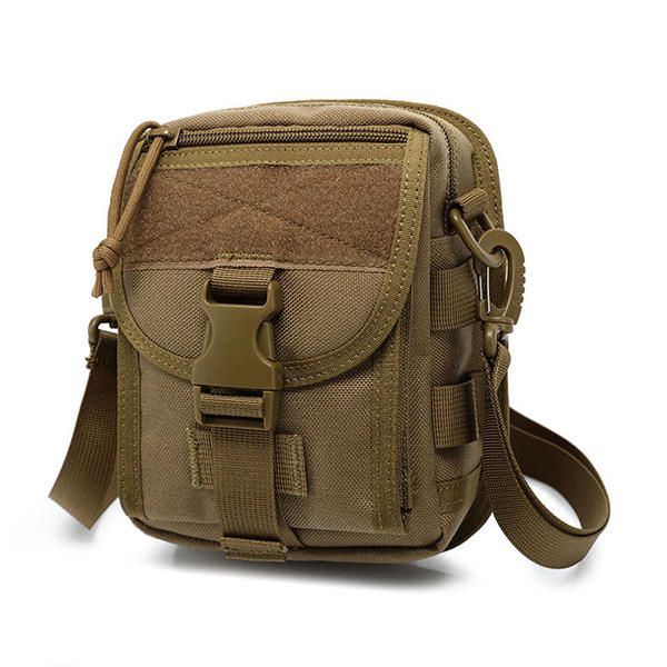 Army Style Nylon Tactical Miesten Olkalaukku Olkalaukku Urheilumatka Vaellukseen