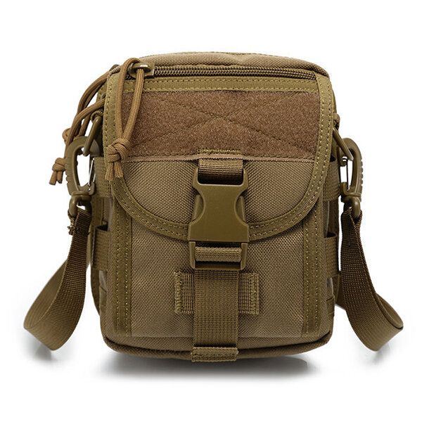 Army Style Nylon Tactical Miesten Olkalaukku Olkalaukku Urheilumatka Vaellukseen