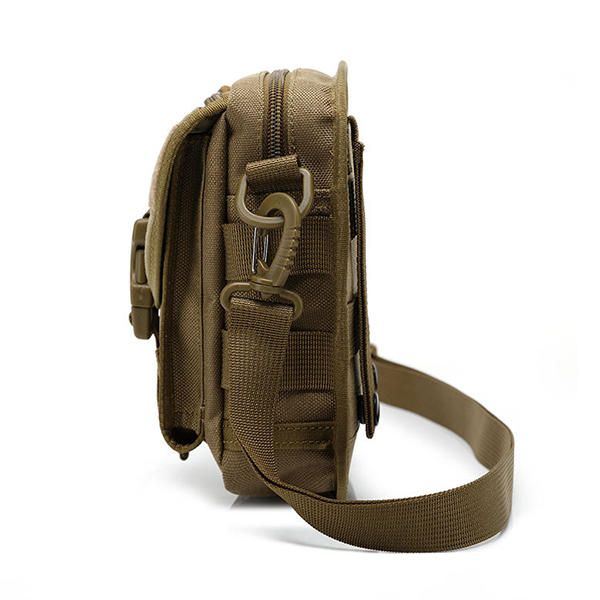 Army Style Nylon Tactical Miesten Olkalaukku Olkalaukku Urheilumatka Vaellukseen