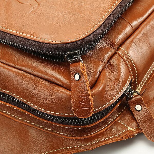 Bullcaptain® Miesten Aidosta Nahasta Valmistettu Kantolaukku Business Casual Outdoor Crossbody -laukku Ipad Minille