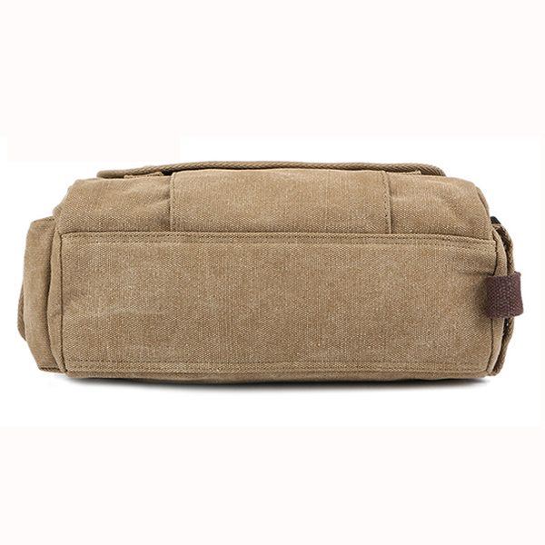 Kangas Ulkoilu Vapaa-aika Olkapäät Miesten Naisten Retro Kapasiteetti Crossbody Laukku