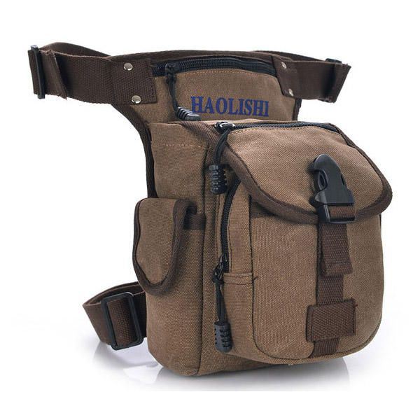 Miehet Naiset Casual Canvas Outdoor Sports Vyötärölaukku Kameralaukku