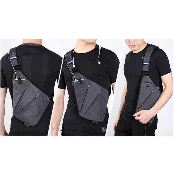Miehet Naiset Oikea Vasenkätinen Monitoimiurheilullinen Ulkoilu Kevyt Vyötärölaukku Rintalaukku Crossbody Laukku