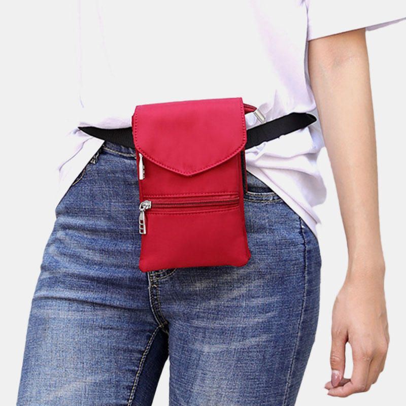 Miehet Naiset Pieni Crossbody Laukku Puhelinlaukku Vyötärölaukku