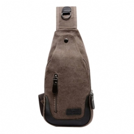 Miehet Naiset Retro Canvas Messenger Bag Olkalaukku Rintapakkaus