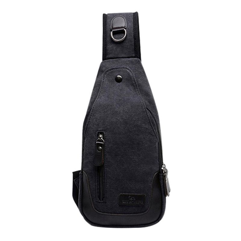 Miehet Naiset Retro Canvas Messenger Bag Olkalaukku Rintapakkaus