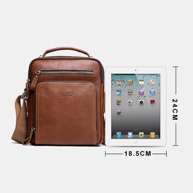 Miesten Aidosta Nahasta Valmistettu Muoti Olkalaukku Crossbody Bag Business Bag