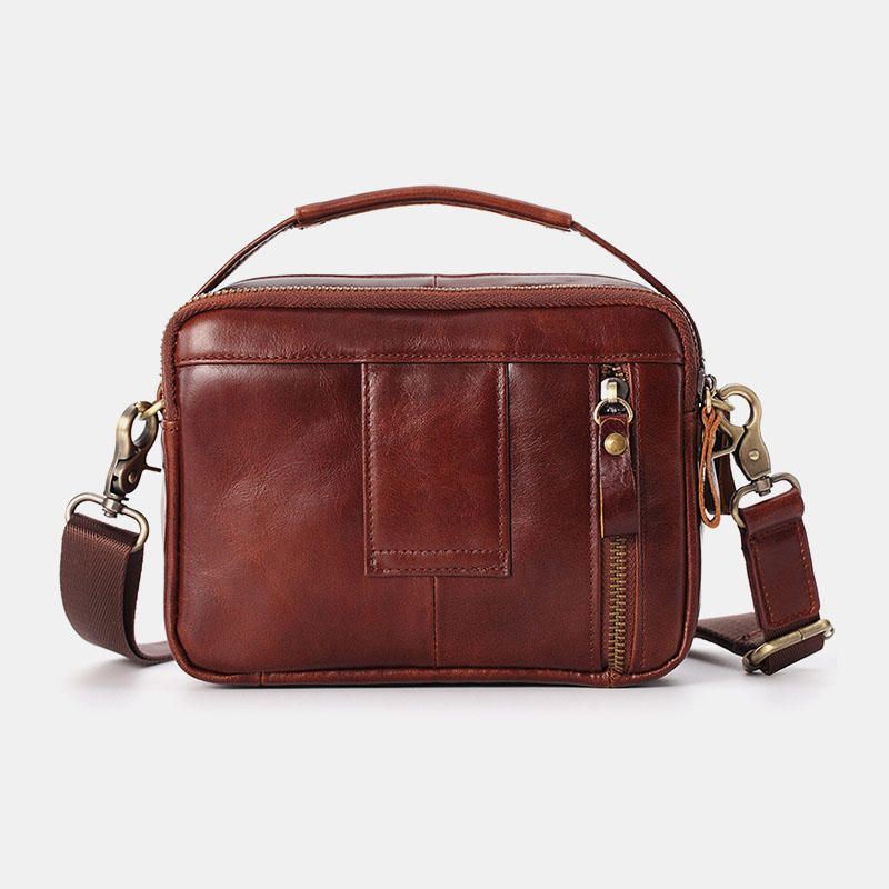 Miesten Aidosta Nahasta Valmistettu Pieni Crossbody Laukku Käsilaukku