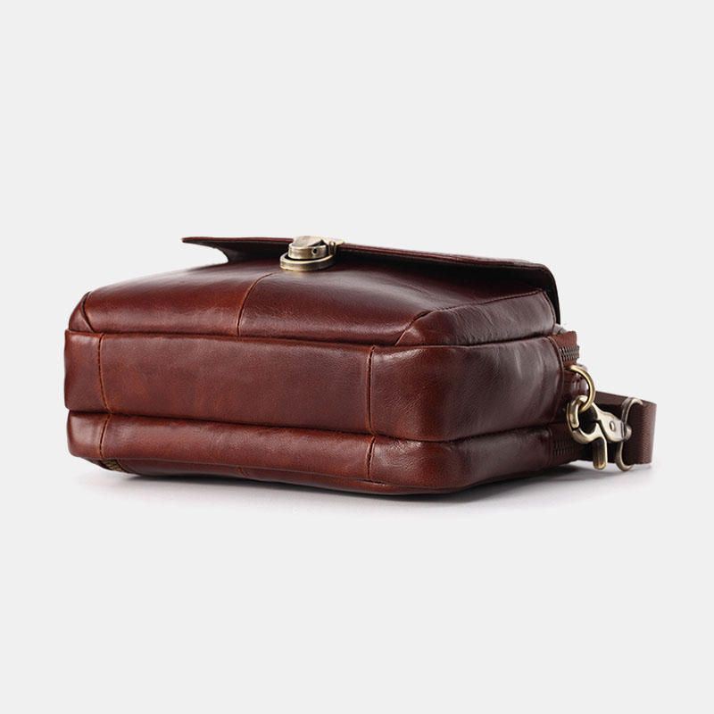 Miesten Aidosta Nahasta Valmistettu Pieni Crossbody Laukku Käsilaukku