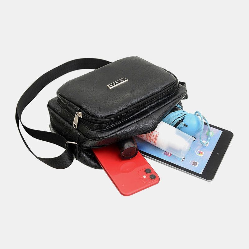 Miesten Business Vedenpitävä Selkä Varkaudenesto Tasku Monitoimi Crossbody Laukku Olkalaukku