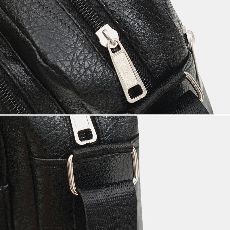 Miesten Business Vedenpitävä Selkä Varkaudenesto Tasku Monitoimi Crossbody Laukku Olkalaukku