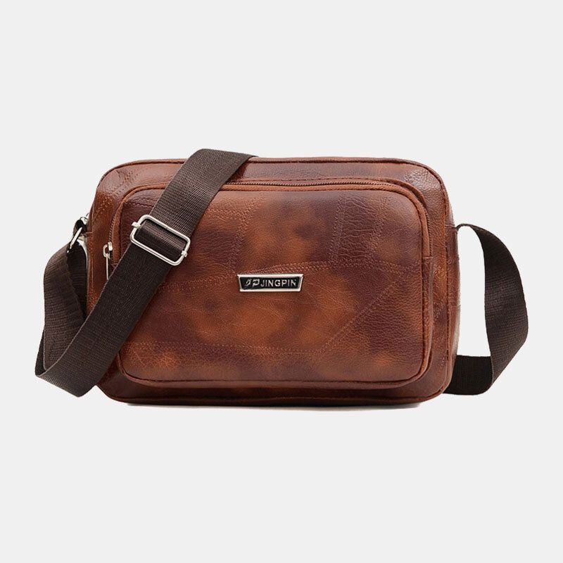 Miesten Business Vedenpitävä Selkä Varkaudenesto Tasku Monitoimi Crossbody Laukku Olkalaukku