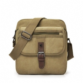 Miesten Canvas Monikäyttöinen Vintage Crossbody Laukku Olkalaukku Rento Liikematkapaketti