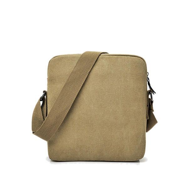 Miesten Canvas Monikäyttöinen Vintage Crossbody Laukku Olkalaukku Rento Liikematkapaketti