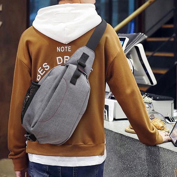 Miesten Canvas Outdoor Sport Monikäyttöinen Crossbody Laukku