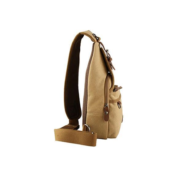 Miesten Canvas Retro Crossbody Laukku Rintalaukku Rento Ulkoilu Olkalaukku