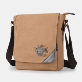 Miesten Canvas Retro Suurikokoinen Olkalaukku Crossbody Bag