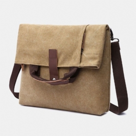 Miesten Canvas Varkaudenesto Vedenkestävä Vintage Messenger Bag Olkalaukku Crossbody Bag Käsilaukku