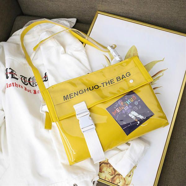 Miesten Ja Naisten Jelly Hip-hop Crossbody Bag Cover Olkalaukku