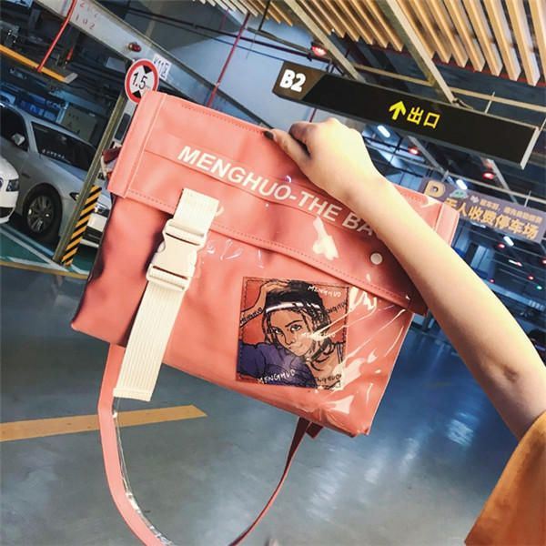 Miesten Ja Naisten Jelly Hip-hop Crossbody Bag Cover Olkalaukku