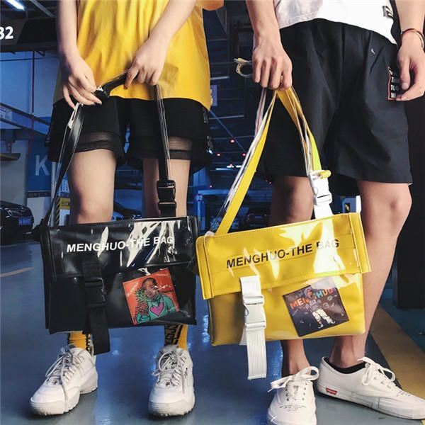 Miesten Ja Naisten Jelly Hip-hop Crossbody Bag Cover Olkalaukku