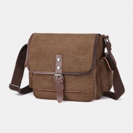 Miesten Kangas Suuri Kapasiteetti Vedenkestävä Vintage Kannettavan Tietokoneen Messenger Laukku Olkalaukku Crossbody Laukku