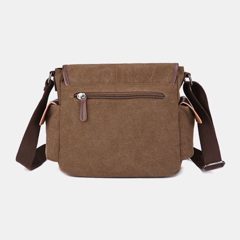 Miesten Kangas Suuri Kapasiteetti Vedenkestävä Vintage Kannettavan Tietokoneen Messenger Laukku Olkalaukku Crossbody Laukku