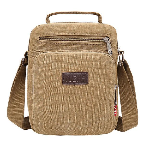 Miesten Kangaslaukku Messenger Bag Pieni Matkalaukku Joka Sopii 9.7 Tuuman Ipadiin