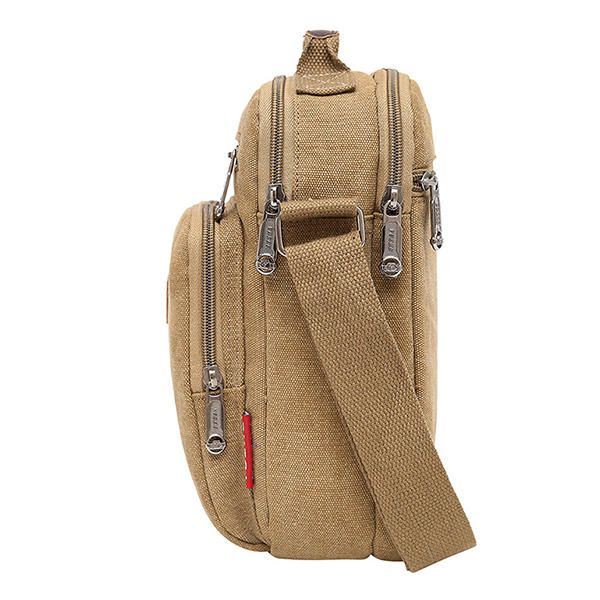Miesten Kangaslaukku Messenger Bag Pieni Matkalaukku Joka Sopii 9.7 Tuuman Ipadiin