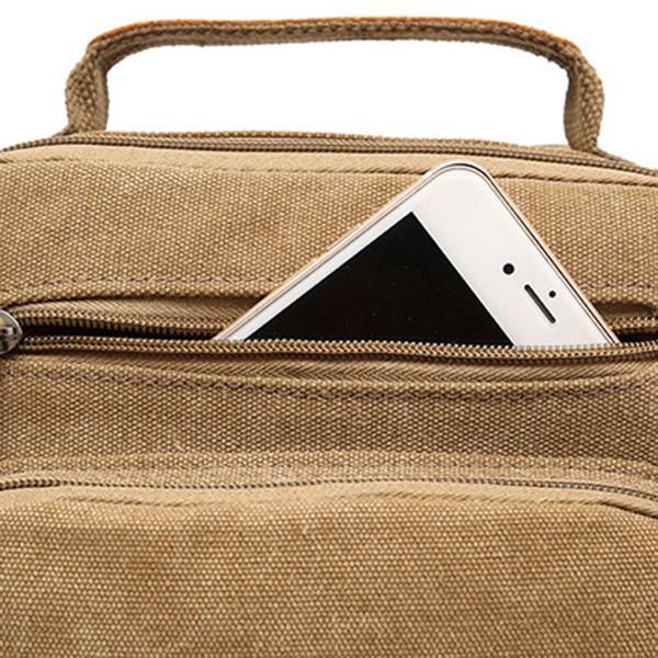 Miesten Kangaslaukku Messenger Bag Pieni Matkalaukku Joka Sopii 9.7 Tuuman Ipadiin