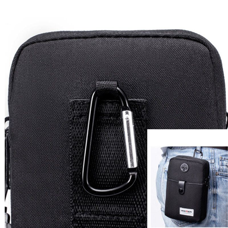 Miesten Kuulokeaukko Crossbody Bag Vyötärölaukku Puhelinlaukku Ulkomatkoille