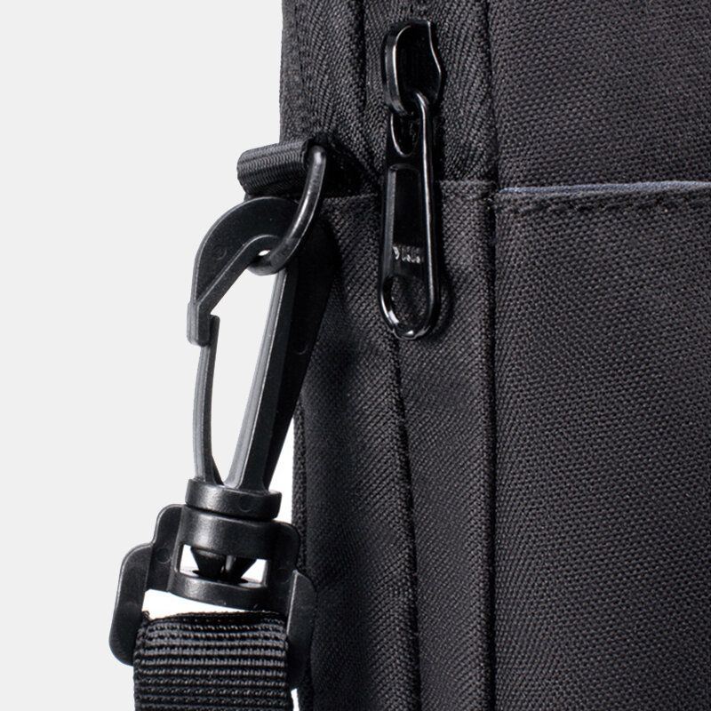 Miesten Kuulokeaukko Crossbody Bag Vyötärölaukku Puhelinlaukku Ulkomatkoille