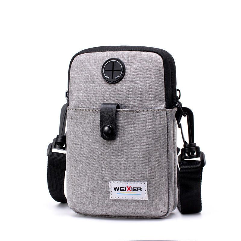 Miesten Kuulokeaukko Crossbody Bag Vyötärölaukku Puhelinlaukku Ulkomatkoille