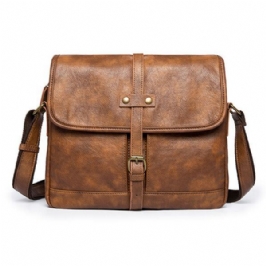 Miesten Minimalistinen Retro Casual Messenger Crossbody -olkalaukku