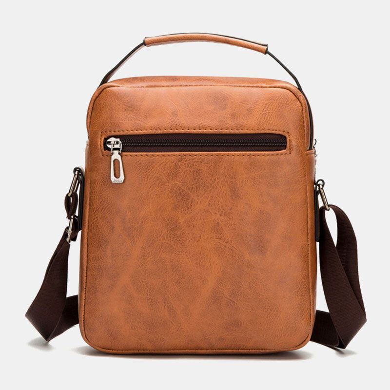 Miesten Monitaskuinen Vedenpitävä Kulutusta Kestävä Crossbody Laukut Retro Suurikokoinen Olkalaukku Käsilaukku