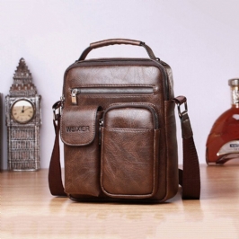 Miesten Monitoimilaukku Rento Crossbody Laukku Olkalaukku Käsilaukku Business Bag