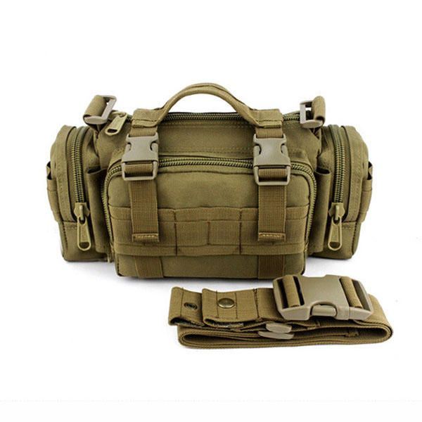 Miesten Monitoiminen Tactical Outdoor Naamiointi Crossbody Rintalaukku