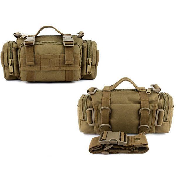 Miesten Monitoiminen Tactical Outdoor Naamiointi Crossbody Rintalaukku