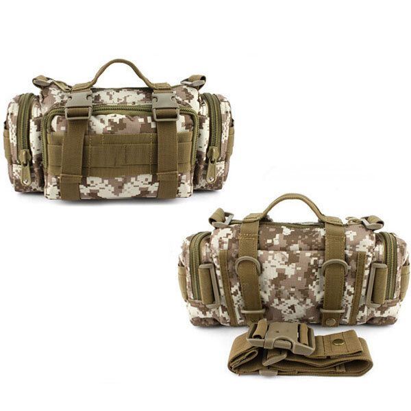 Miesten Monitoiminen Tactical Outdoor Naamiointi Crossbody Rintalaukku