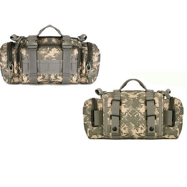 Miesten Monitoiminen Tactical Outdoor Naamiointi Crossbody Rintalaukku