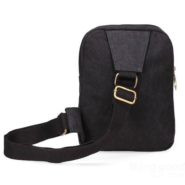 Miesten Naisten Casual Canvas Olkalaukut Rintapakkaus Messenger Bag