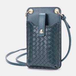 Miesten Naisten Pu-nahka Varkaudenesto Monikorttipaikka 6.5 Tuuman Puhelinlaukku Crossbody Laukku Olkalaukku