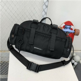 Miesten Nylon Casual Multi-carry Yksivärinen Crossbody Laukku Olkalaukku